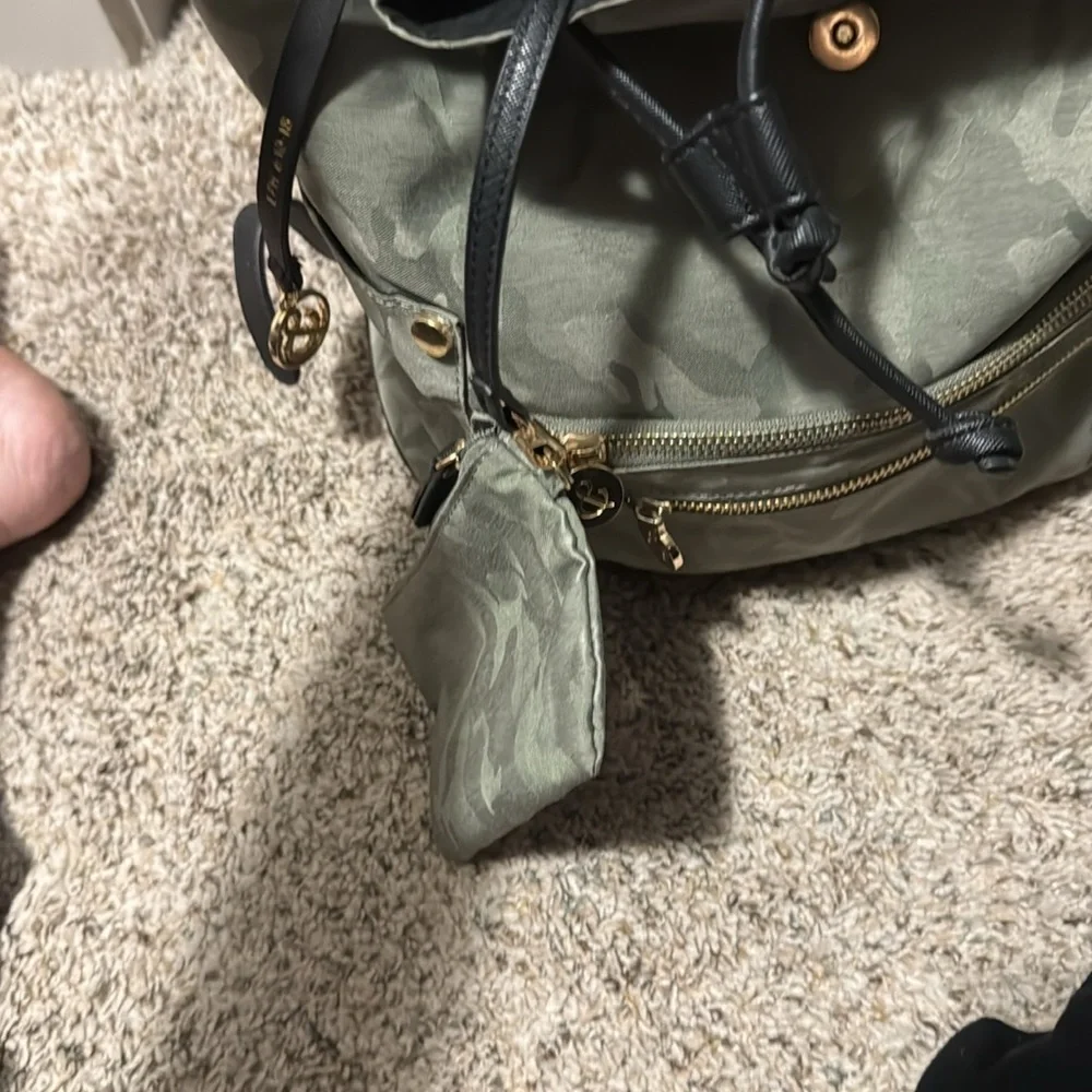 Camouflage Backpack with Black Accents